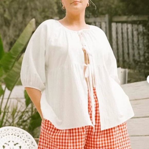 The Lullaby Club Florence Tie Front Top Small Medium Large Maternity Feeding - Picture 2 of 16